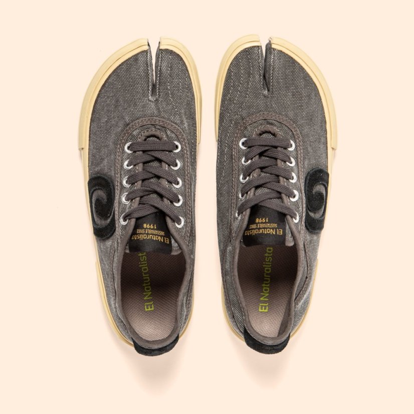 Barefoot plátěné tenisky TEKO#N5954 WASHED COTTON BLACK/TEKO