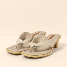 Pantofle na podpatku#N5991 WAX NAPPA CREAM / IGUSA