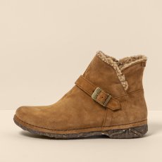 Kotníčkové boty s kožíškem#N5473 SILK SUEDE TOFFEE/ANGKOR