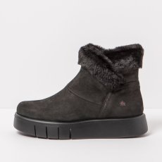 Zateplená obuv#1346 NOBUCK BLACK/ MALAGA