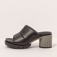 Pantofle na podpatku#1920 NAPPA BLACK/ MALIBU