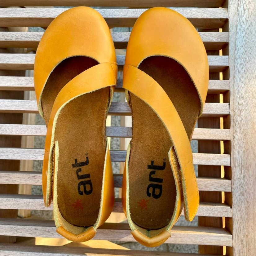 Dámské sandály CRETA#0384 NAPPA YELLOW