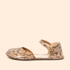 Dámské barefoot sandály BARE#N5683 SNAKE BEIG/ BARE SANDALS