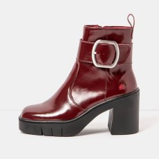 Designové kotníkové boty#1979 NAPPA SHINNY BURDEOS/BERNA