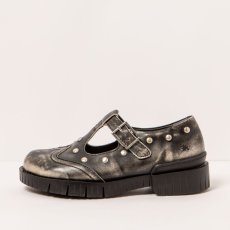 Desinové Mary Jane na platformě#1834S ASPORT OFF WHITE /OXFORD