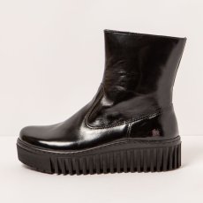 Kotníková obuv na platformě#1531 NAPPA SHINNY BLACK/BRIGHTON