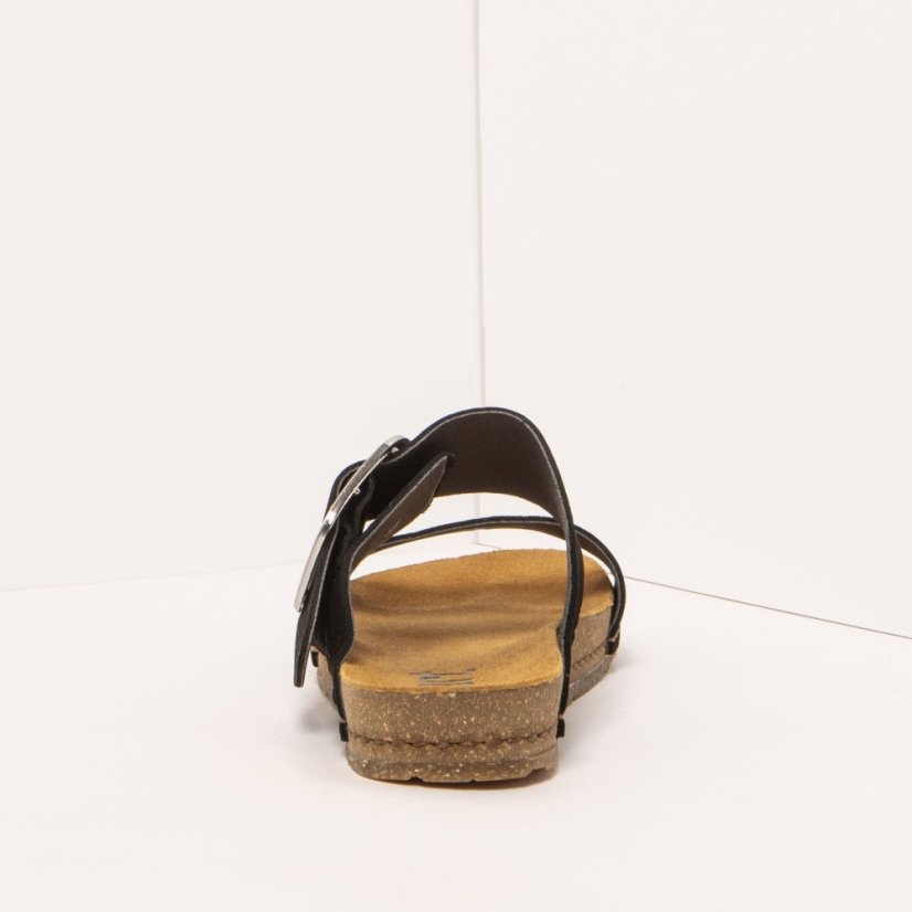Dámské sandály#0175 NOBUCK BLACK/ CRETA