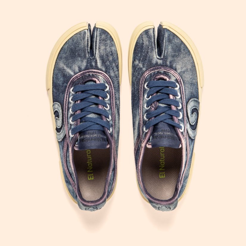 Barefoot plátěné tenisky TEKO#N5954 WASHED COTTON DENIM/TEKO