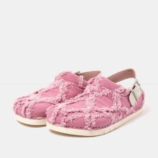 Unisex riflové pantofle KASSEL#2024S JEANS PINK-CREAM / KASSEL