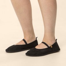 Barefoot baleríny BARE#N5670 NOBUCK LAVADO BLACK/ BARE