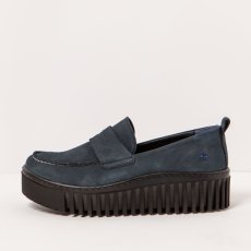 Dámské mokasíny#1530 NOBUCK NAVY/BRIGHTON