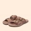 Barefoot pantofle BARE#N5682 NOBUCK LAVADO MALVA/ BARE SANDALS