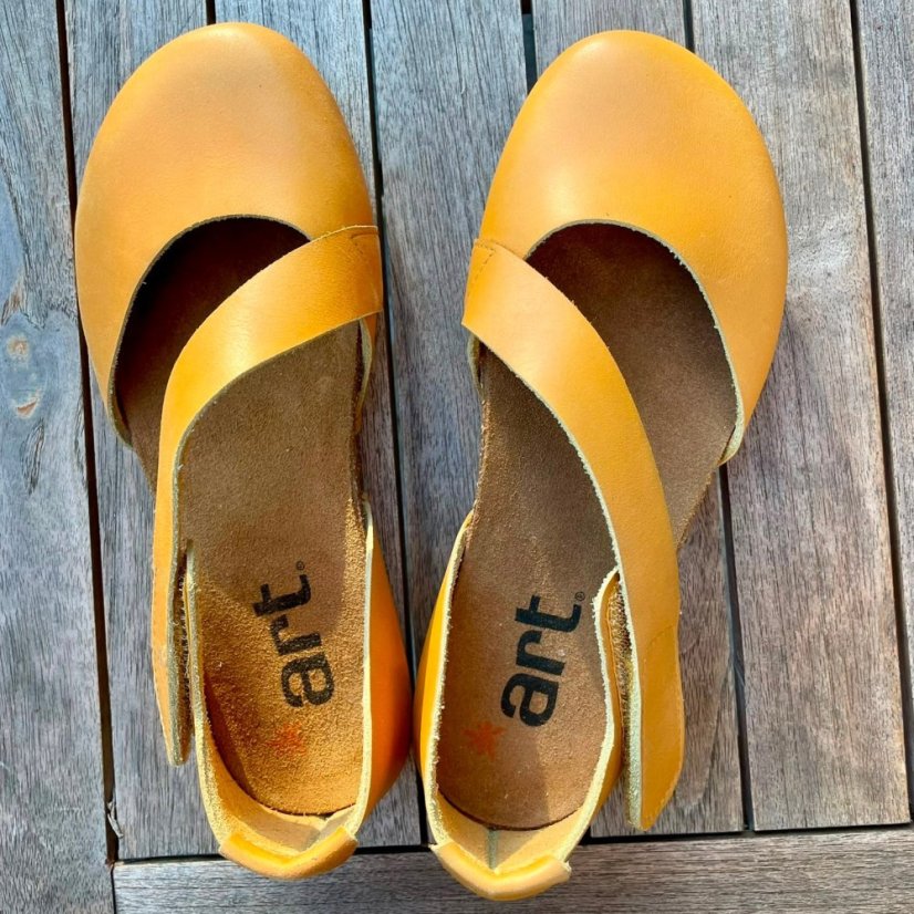 Dámské sandály CRETA#0384 NAPPA YELLOW