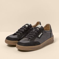 Designové tenisky#N5842 MULTI MATERIAL BLACK-CARAMELO/ GEO