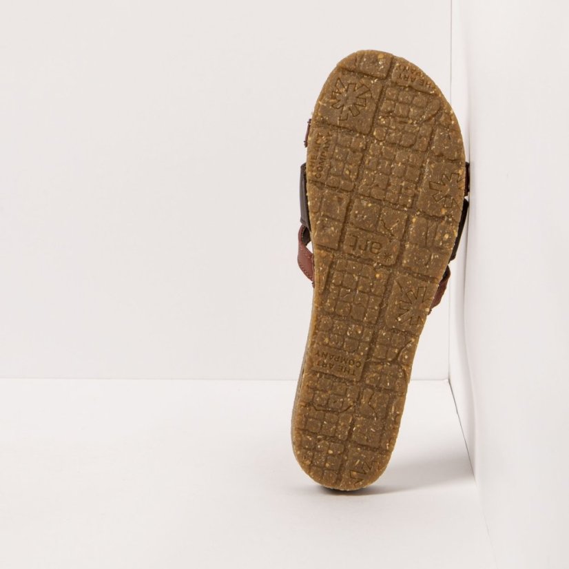 Dámské pantofle CRETA#0259 NAPPA MULTI BROWN