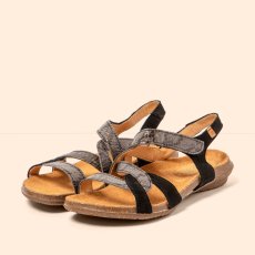 Dámské sandály WAKATAUA#N5079S NOBUCK-SNAKE BLACK-GREY/ WAKATAUA Dámské sandály WAKATAUA#N5079S NOBUCK-SNAKE BLACK-GREY/ WAKATAUA