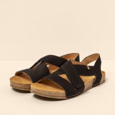 Kožené sandály BALANCE#N5799 NOBUCK LAVADO BLACK / BALANCE