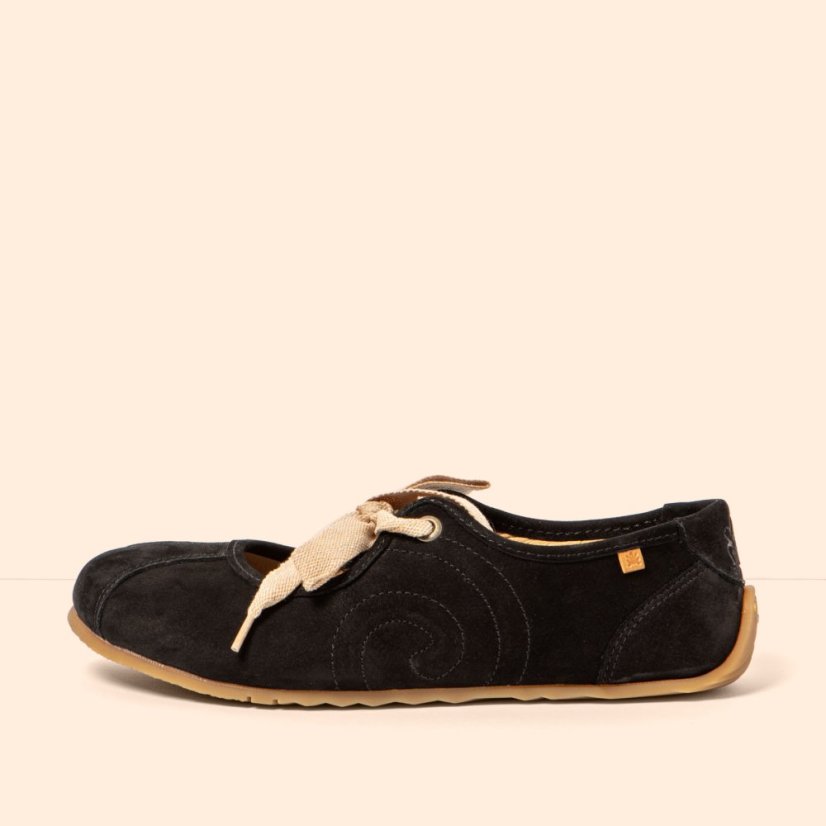Barefoot baleríny ONDINA#N5936 NOBUCK BLACK/ONDINA