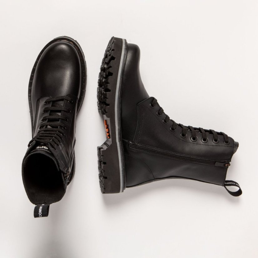Kožené boty Glády#1167 NAPPA BLACK / MARINA