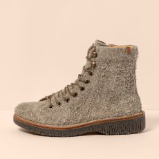 Designové šněrovací kotníkové boty#N5572P WULF TAUPE/VOLCANO