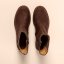 Polokozačky na podpatku#N5669 PLEASANT BROWN / TICINO