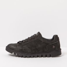 Kožené polobotky#1595 NOBUCK BLACK/ONTARIO
