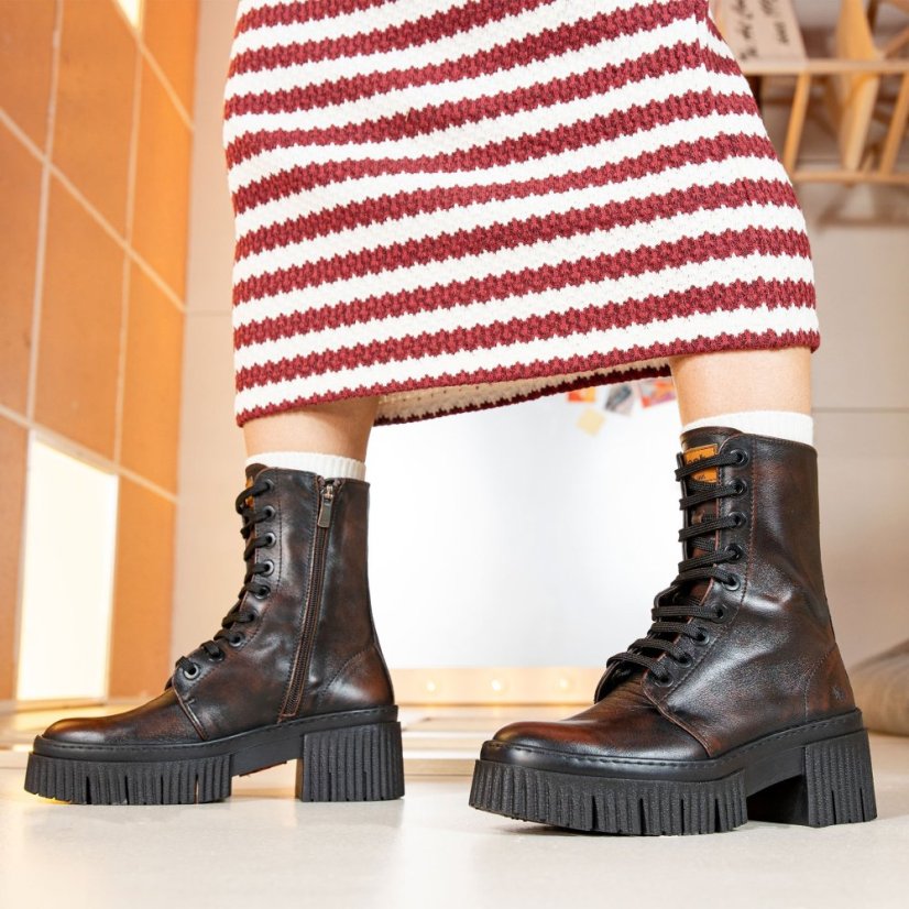 Vysoké boty#1375 ASPORT OFF WHITE/YORK