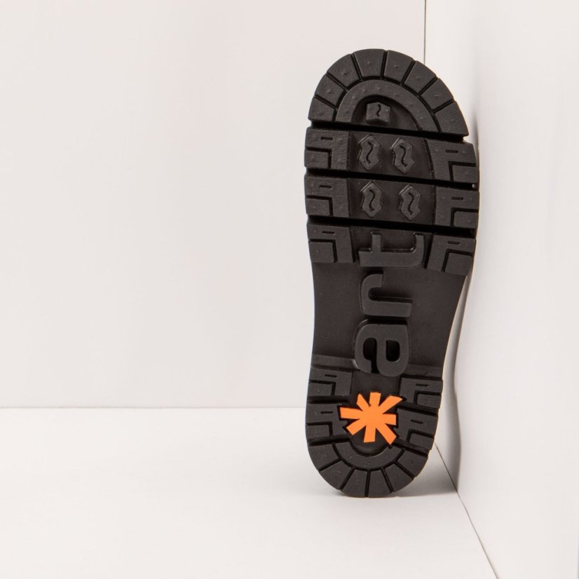 Kotníkové boty na platformě#1766 NAPPA BLACK / LEEDS