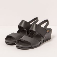 Designové sandály na klínku#1945 MULTI BLACK/ I IMAGINE
