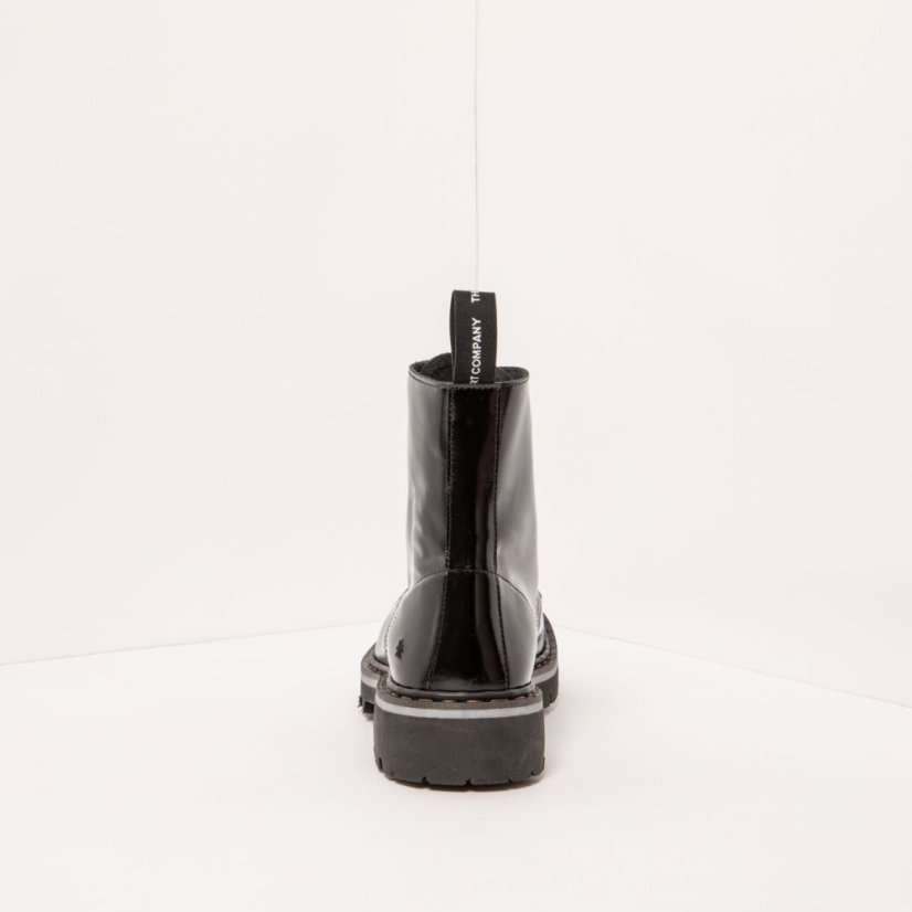 Kožené boty Glády#1166 NAPPA SHINNY BLACK / MARINA