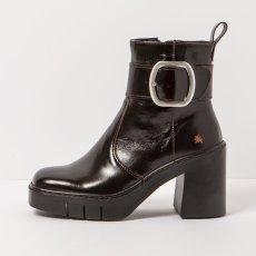 Designové kotníkové boty#1979 NAPPA SHINNY BROWN/BERNA