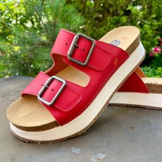 Dámske pantofle MYKONOS#1265 GRASS RED