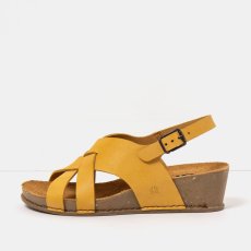 Dámské sandály na klínku I LIVE#1934 ROMA YELLOW/ I LIVE
