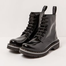 Kožené boty Glády#1166 NAPPA SHINNY BLACK / MARINA