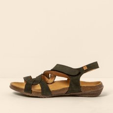 Dámské kožené sandály WAKATAUA#N5079 NOBUCK LAVADO KAKI / WAKATAUA