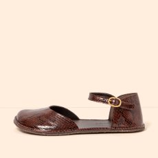 Dámské barefoot sandály BARE#N5683 SNAKE CHOCOLATE/ BARE SANDALS
