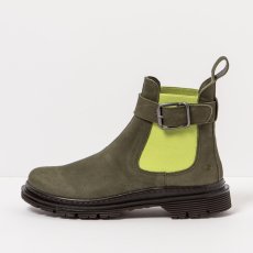 Kotníkové boty#1892 NOBUCK KAKI-PISTACHO/ BIRMINGHAM