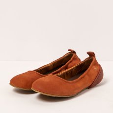 Baleríny#1740 NOBUCK DARK ORANGE/ NANTES