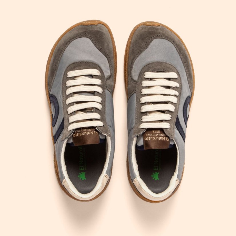 Barefoot sneakery OROEL#N5435A MULTI MATERIAL GREY/OROEL