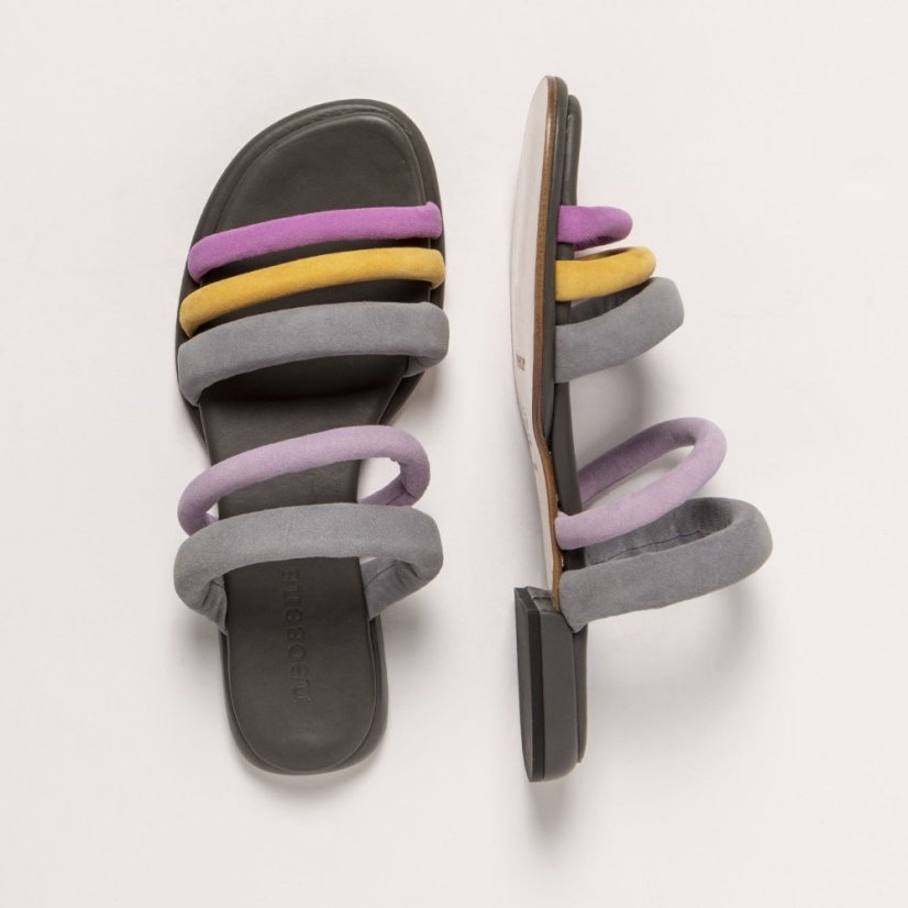 Designové pantoflíčky#S3157 ANTE MULTI GRIS/ VALVIN