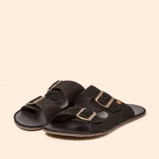 Barefoot pantofle BARE#N5682 NOBUCK LAVADO BLACK/ BARE SANDALS Barefoot pantofle BARE#N5682 NOBUCK LAVADO BLACK/ BARE SANDALS