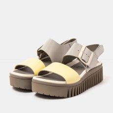 Dámské sandály na platformě BRIGHTON#1578 MULTI CINDER-PALE YELLOW/BRIGHTON Dámské sandály na platformě BRIGHTON#1578 MULTI CINDER-PALE YELLOW/BRIGHTON