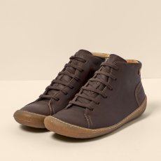 Kotníčkové boty#N5773 WAX NAPPA BROWN/PAWIKAN