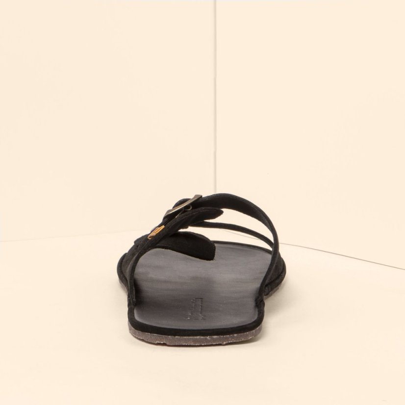 Barefoot pantofle BARE#N5682 NOBUCK LAVADO BLACK/ BARE SANDALS