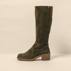 Vysoké kozačky na podpatku#N5663 SILK SUEDE FOREST / TICINO