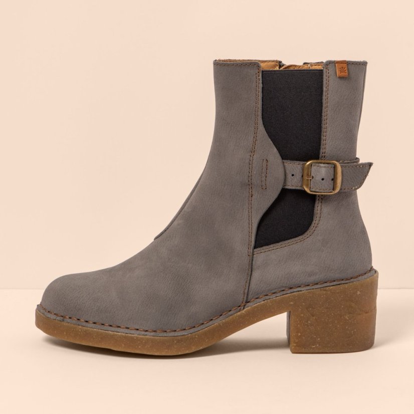 Polokozačky na podpatku#N5669 PLEASANT GREY / TICINO