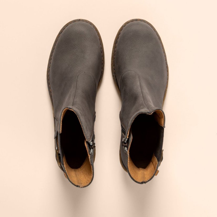 Polokozačky na podpatku#N5669 PLEASANT GREY / TICINO