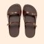 Dámské barefoot pantofle BARE#N5684 SNAKE CHOCOLATE/ BARE SANDALS