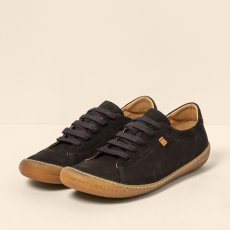 Dámské kožené sneakery PAWIKAN#N5770 NOBUCK LAVADO BLACK/PAWIKAN