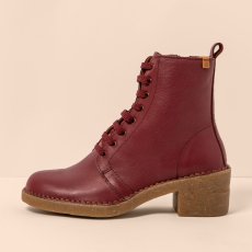 Semišové polokozačky na podpatku#N5660S SOFT NAPPA BURDEOS / TICINO